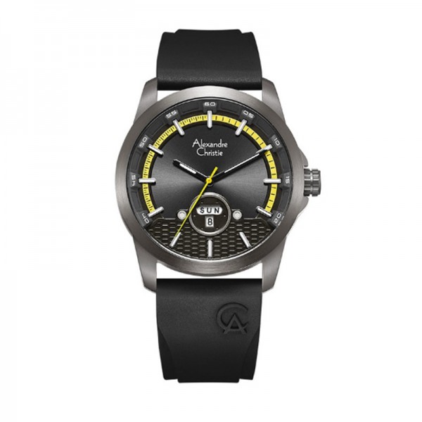 Alexandre Christie AC 6656 Grey Yellow Black Rubber MEREPDG